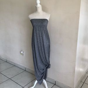 Gray maxi dress